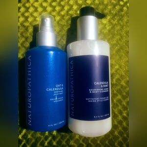 NATUROPATHICA DUO / OAT & CALENDULA SOOTHING JELLY MIST / NOURISHING CLEANSER